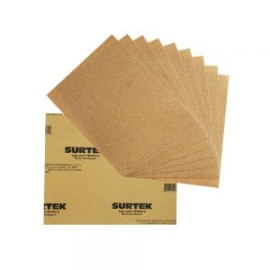 LIJA PARA MADERA SURTEK LMC100 GRANO 100 PAPEL CABINET