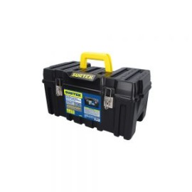 CAJA PORTAHERRAMIENTAS PLASTICA SURTEK CPS20 CON BROCHES METALICOS 21”