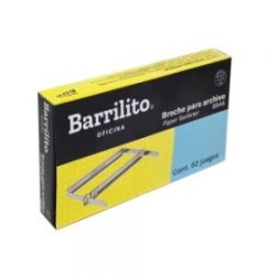 BROCHE PARA ARCHIVO BARRILITO B946 PAQUETE CON 50 PIEZAS